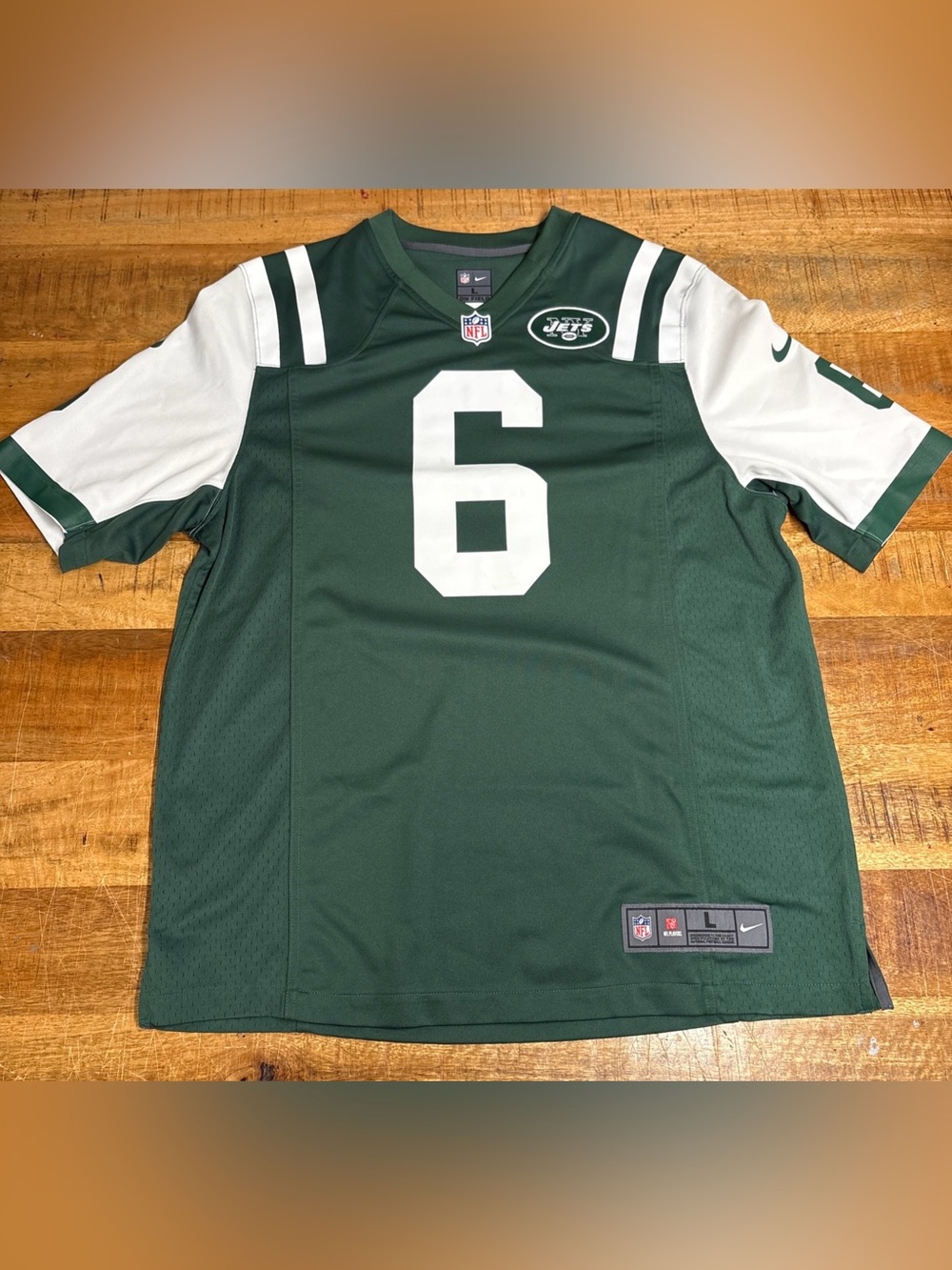 New York Jets Mark Sanchez #6 Nike On-Field Jersey Men's Size L